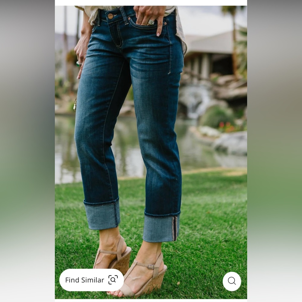 Dear John Playback Cuffed cropped straight leg
